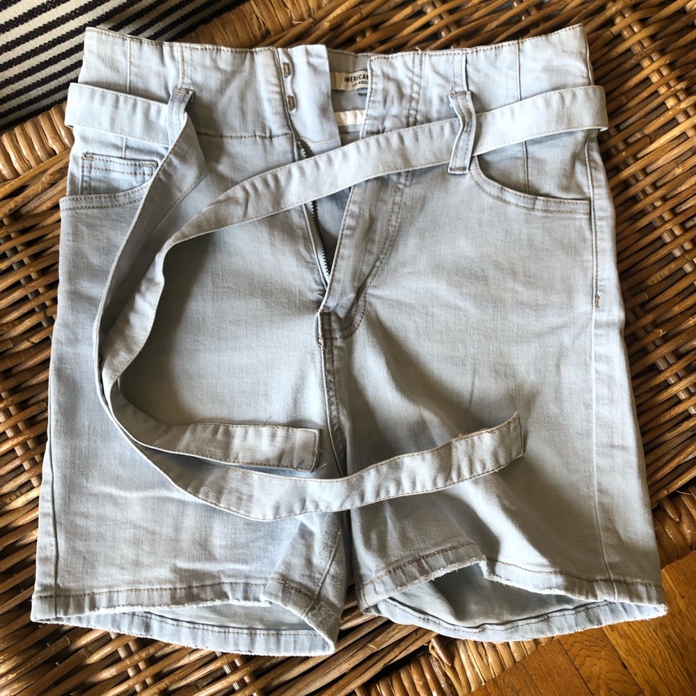 AMERICAN BAZI HIGHWAISTED DENIM SHORTS 🍒